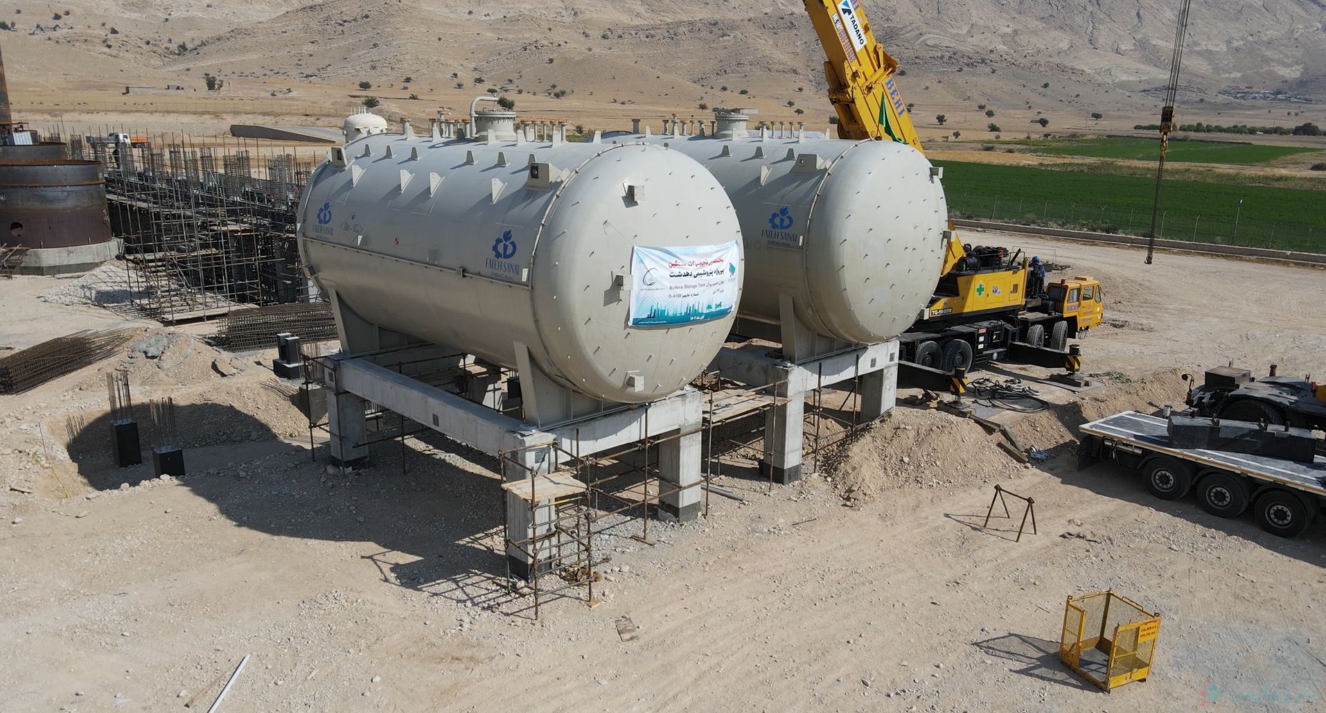 Successful installation of the first heavy petrochemical equipment in Dehdasht